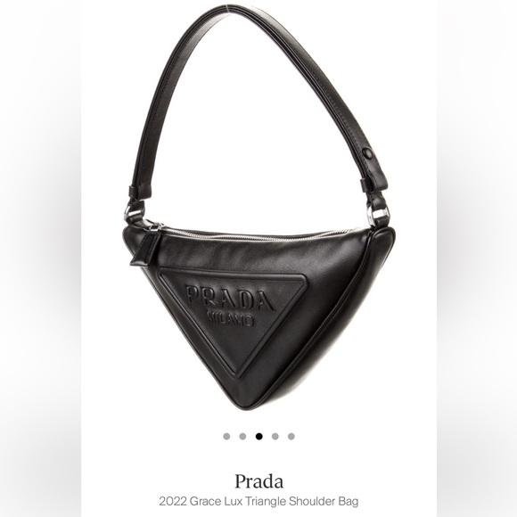 Prada grace triangle cross body/shoulder strap bag - Picture 2 of 5